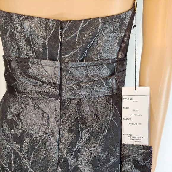 NWT Gorgeous Liancarlo Formal Gown Jacquard Print - Picture 5 of 6